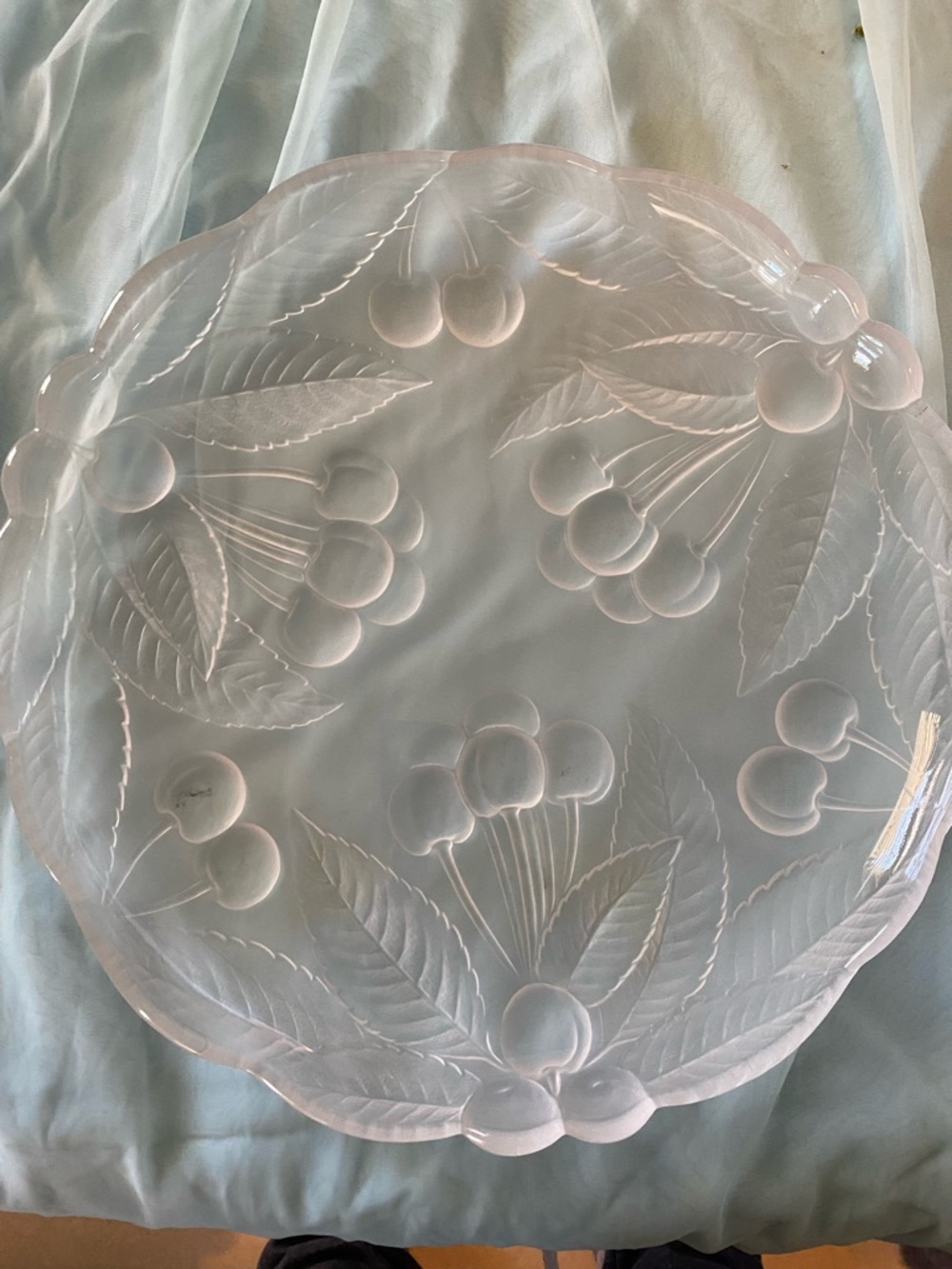 MIKASA BOUNTIFUL FROSTED CHERRY SERVING PLATTER